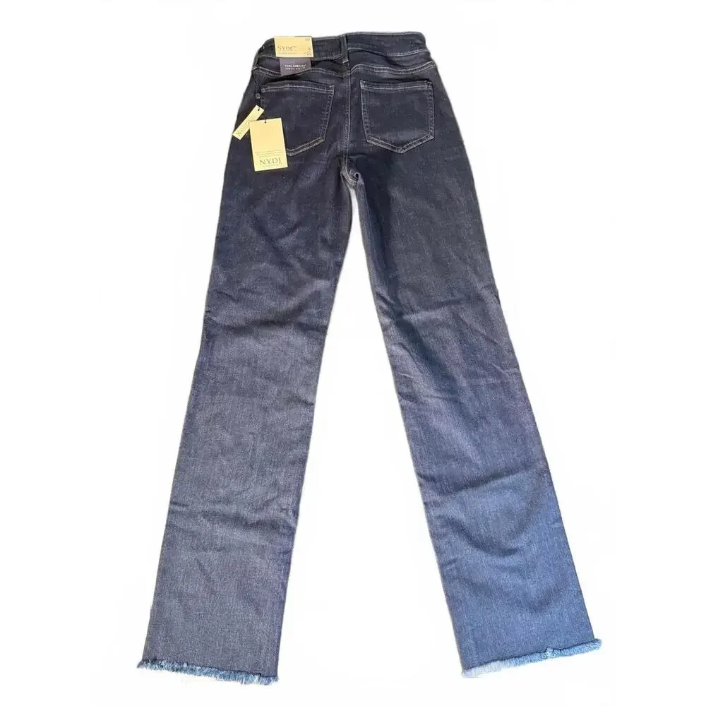 NYDJ Relaxed Straight Cool Embrace LiftXTuck Tehnology in Magical. Size 00 NWT - Picture 5 of 11